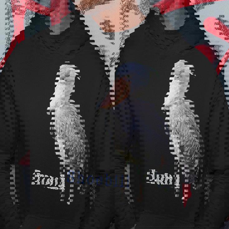 ハシビロコウ（写真 切り抜き）大きな 青い鳥 グッズ パーカー 面白い贈り物