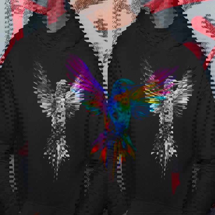 ハチドリ カラフル アート 動物 グラフィック 鳥 ハチドリ パーカー 面白い贈り物