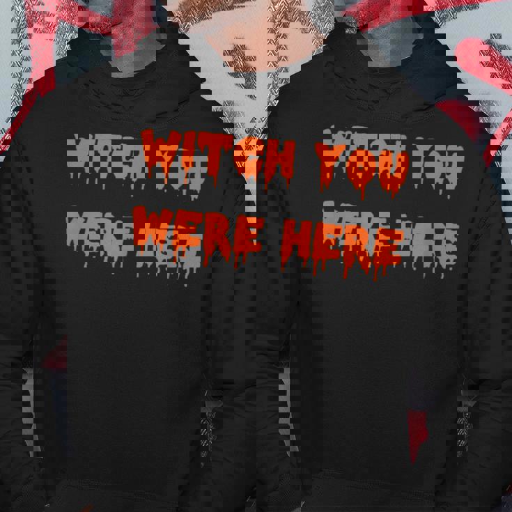 ハッピーハロウィン魔女 You Were Here 不気味なコスチューム パーカー 面白い贈り物