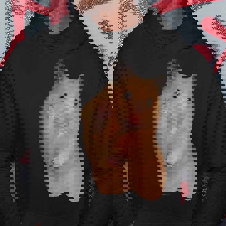 ハムスターミーム ピースサイン付き パーカー 面白い贈り物