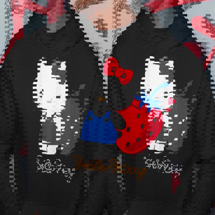 ハローキティ いちご ダークカラー パーカー 面白い贈り物