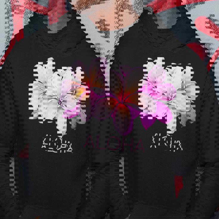 ハワイアンアロハプルメリアアート パーカー 面白い贈り物