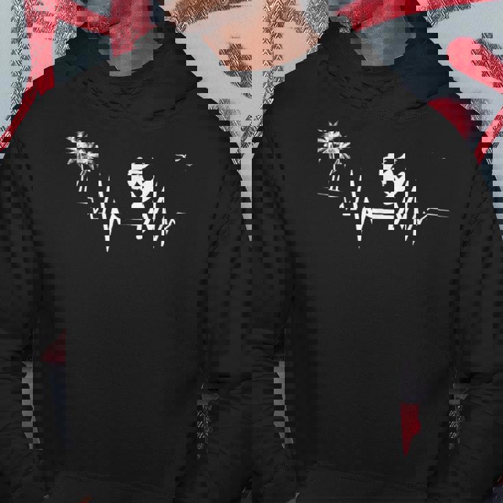 ハワイサーファーのためのサーフハートビートクールウェーブ パーカー 面白い贈り物