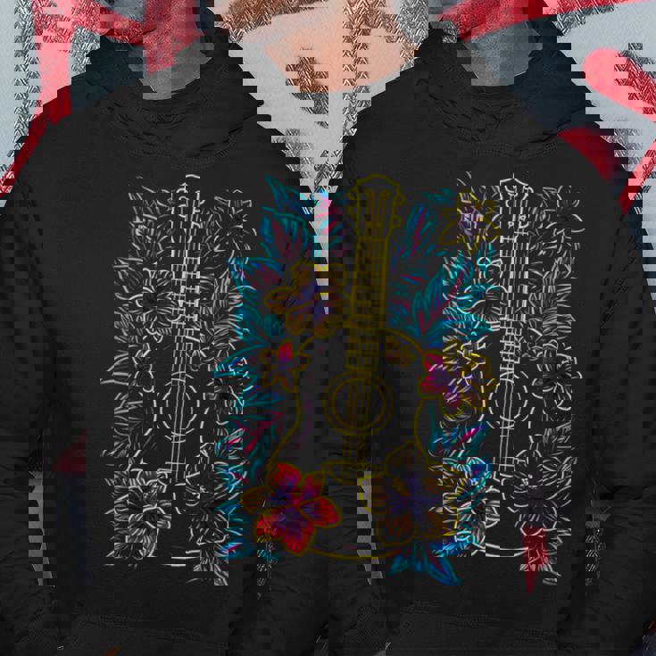 ハワイ・ミュージック レトロ・ルック・ウクレレ パーカー 面白い贈り物