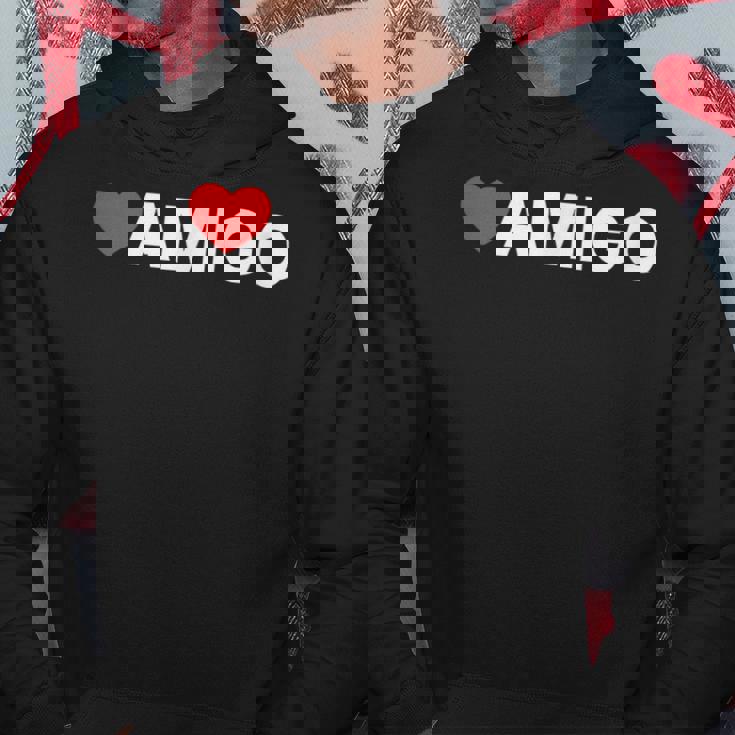 ハート アミーゴ ミニマリストのラブスタイル パーカー 面白い贈り物