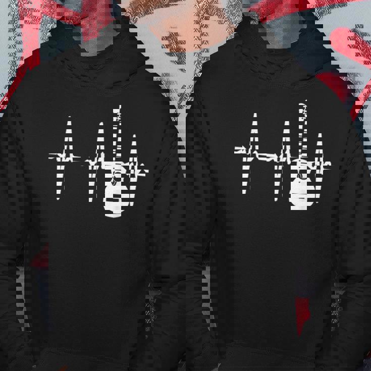 ハートビート ギター好き クラシックギター クラシック音楽 アコースティックギター ギター部 ジャズ音楽 ギター パーカー 面白い贈り物