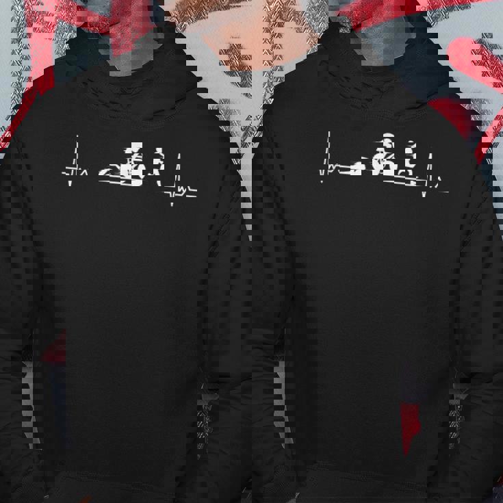 ハートビート トライアスロン スポーツ 水泳 自転車ロードレース ランニング 長距離 トライアスロン部 アイアンマン パーカー 面白い贈り物