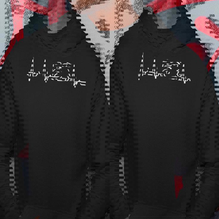 ハートビート バイク ネイキッドバイク クラシックバイク ネオレトロ ツーリング好き アウトドア好き バイク好き 趣味 パーカー 面白い贈り物