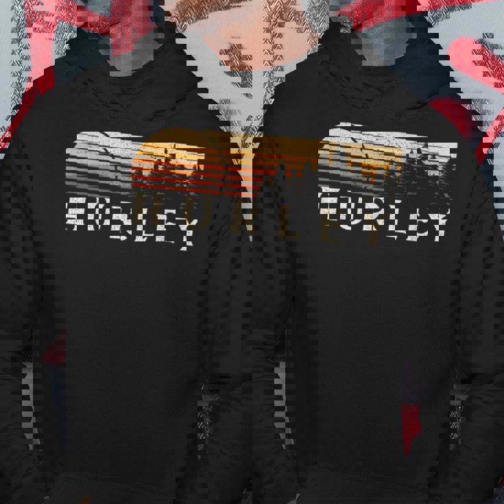 ハーレー Co ヴィンテージ エバーグリーン サンセット 80年代 レトロ パーカー 面白い贈り物