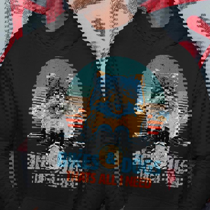 バイク&犬 かわいいポメラニアン ポメラニアン オートバイ パーカー 面白い贈り物