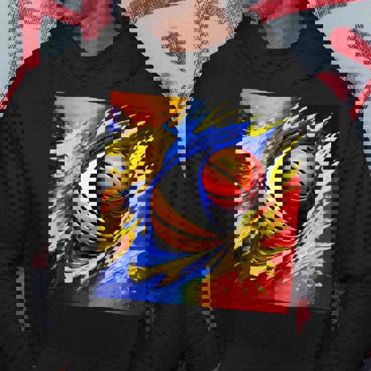 バスケットボール チーム スポーツ カラフル ボール バスケットボール愛好家 パーカー 面白い贈り物