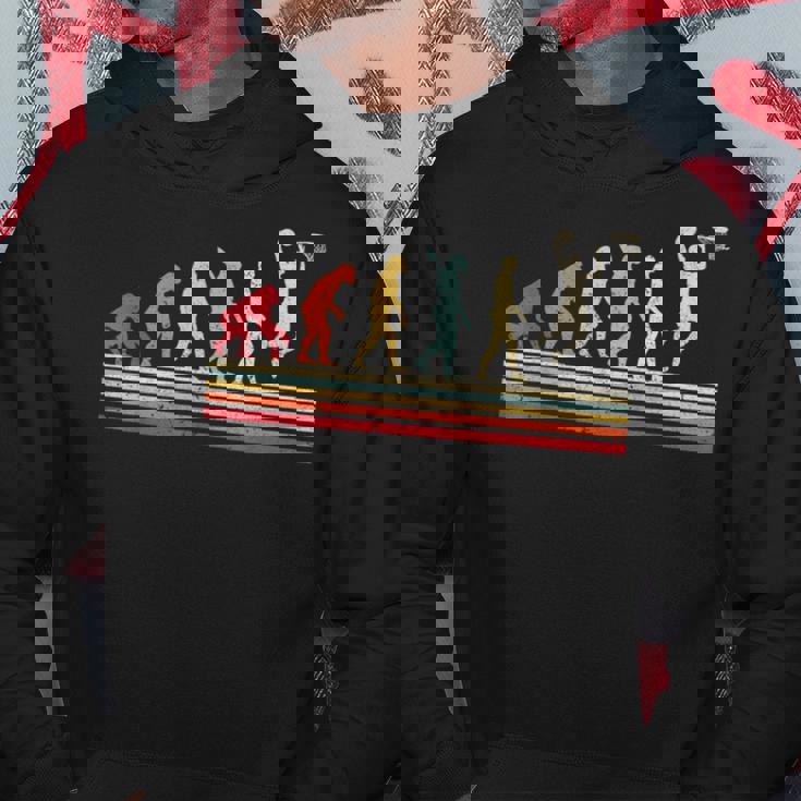 バスケットボール選手のためのレトロなバスケットボールエボリューションダンキング。 パーカー 面白い贈り物