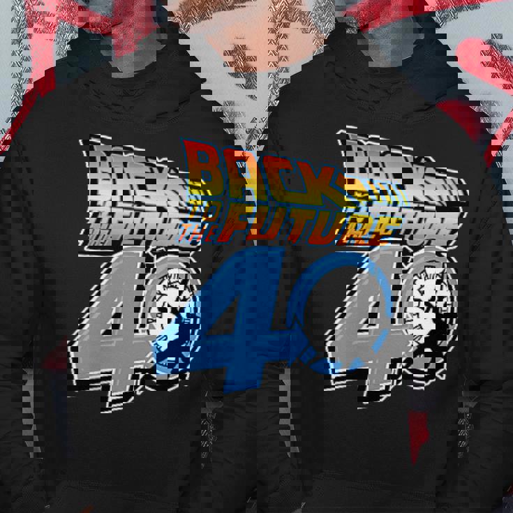 バック・トゥ・ザ・フューチャー 40周年記念 ビデオゲームスタイル F&B パーカー 面白い贈り物