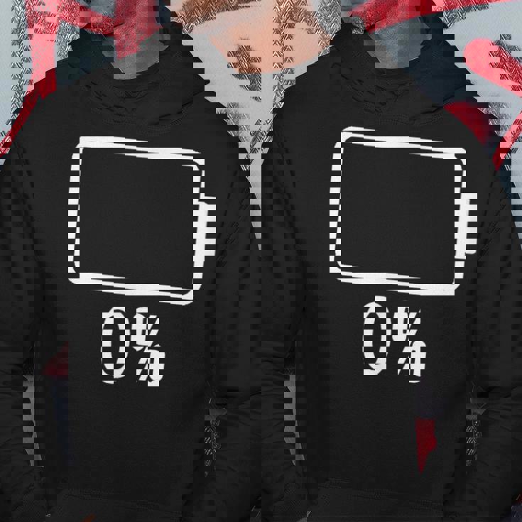 バッテリー0シャツバッテリーハート空充電バッテリー空 パーカー 面白い贈り物