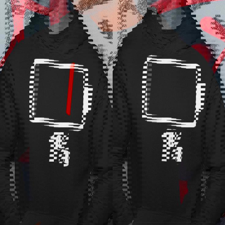 バッテリー1シャツ。バッテリーハート。充電済みバッテリーは空です。 パーカー 面白い贈り物