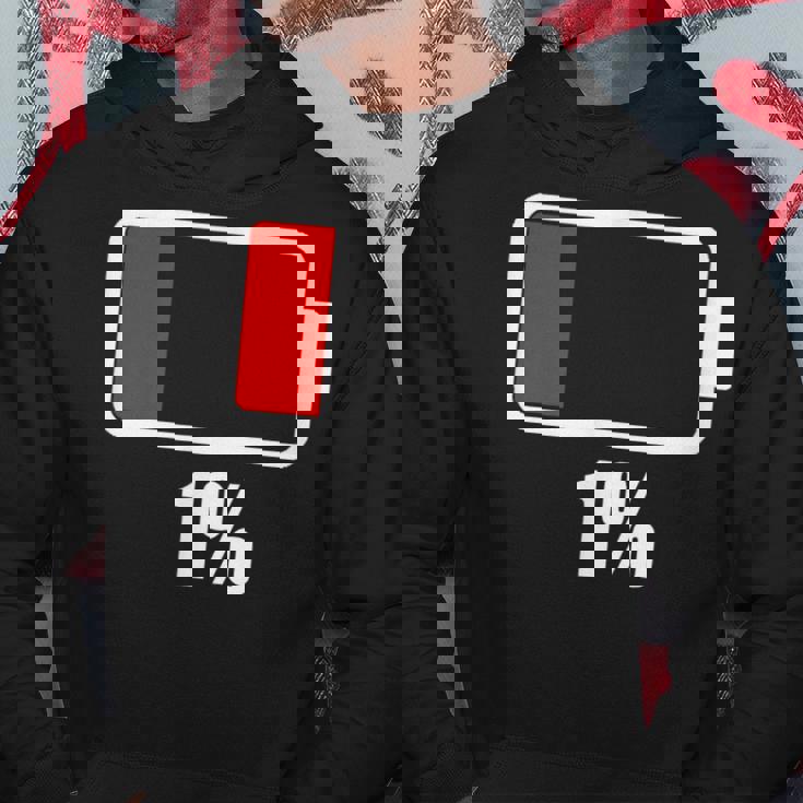 バッテリー残り1バッテリーデッドtシャツバッテリー低下 パーカー 面白い贈り物