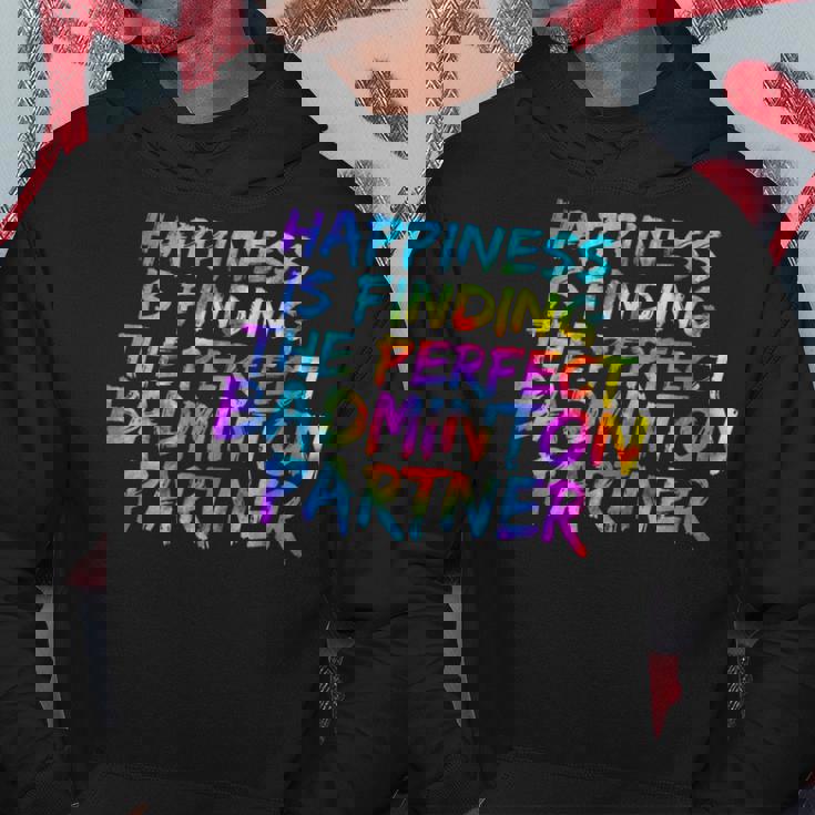 バドミントン ダブルスのパートナー選手 バドミントン チーム パーカー 面白い贈り物