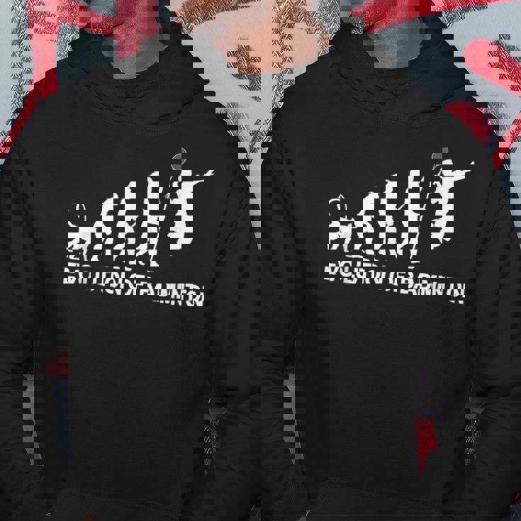 バドミントンの進化 パーカー 面白い贈り物