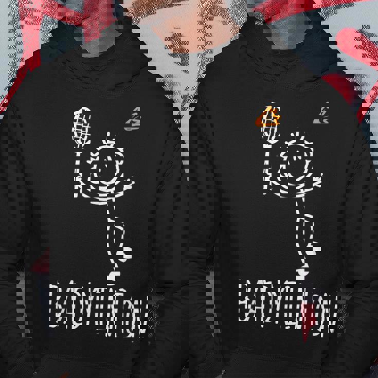 バドミントンプレーヤー バドミントンラケット シャトルコック バーディースポーツ パーカー 面白い贈り物