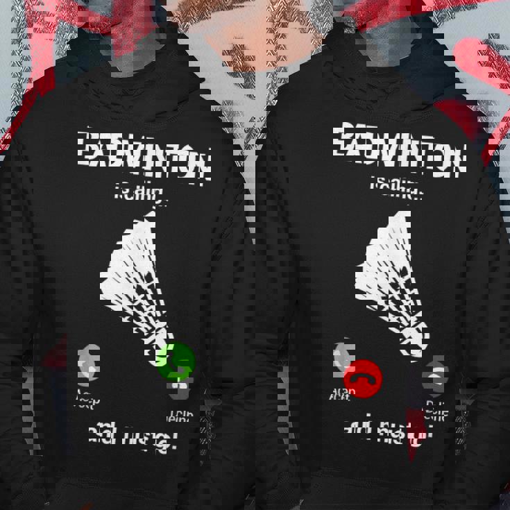 バドミントン呼び出しバドミントン愛好家面白いバドミントン選手 パーカー 面白い贈り物