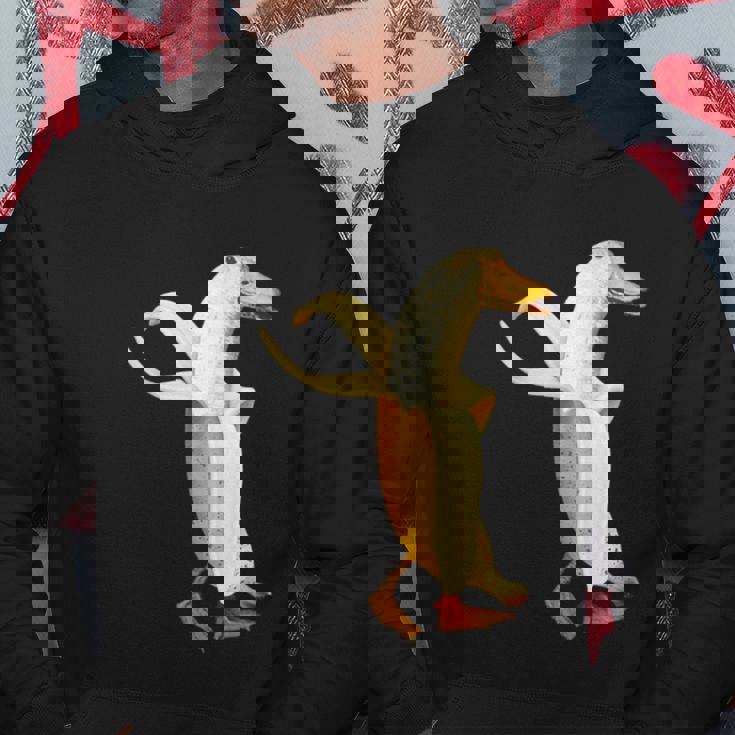 バナナアヒル。おかしいから人形の動物 パーカー 面白い贈り物