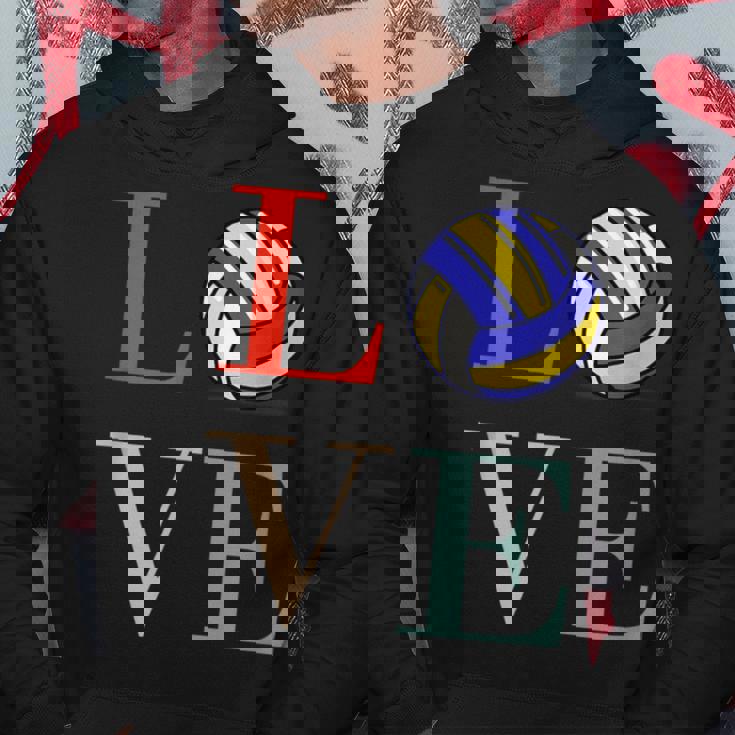 バレーボール 面白い バレー部 おもしろ 文字入り 服 おもしろグッズ 文字 ネタ メンズ Love 部活 パーカー 面白い贈り物