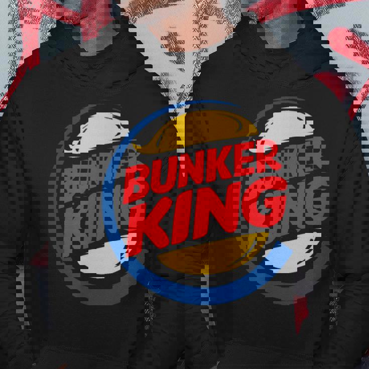 バンカーキング パロディ ファニー アンチトランプ パーカー 面白い贈り物