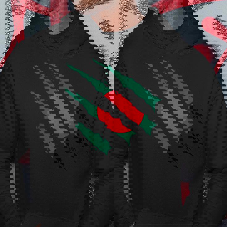 バングラデシュ国旗 バングラデシュ ルーツ 爪 バングラデシュ プライド パーカー 面白い贈り物