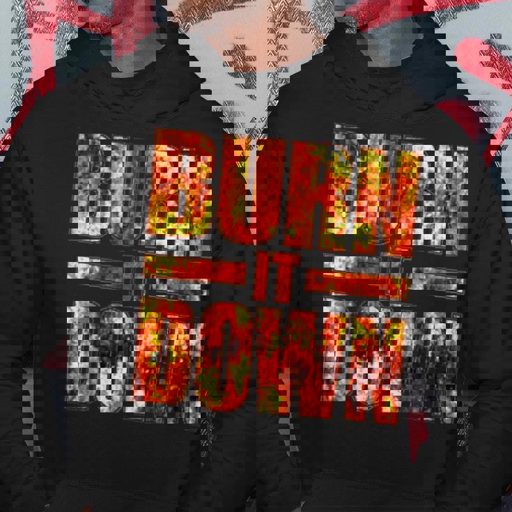 バーン・イット・ダウン・ファイヤー・フレイムズ パーカー 面白い贈り物