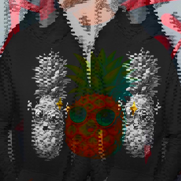 パイナップル柄 フルーツタリアン トロピカルパイナップル フルーツファン パーカー 面白い贈り物