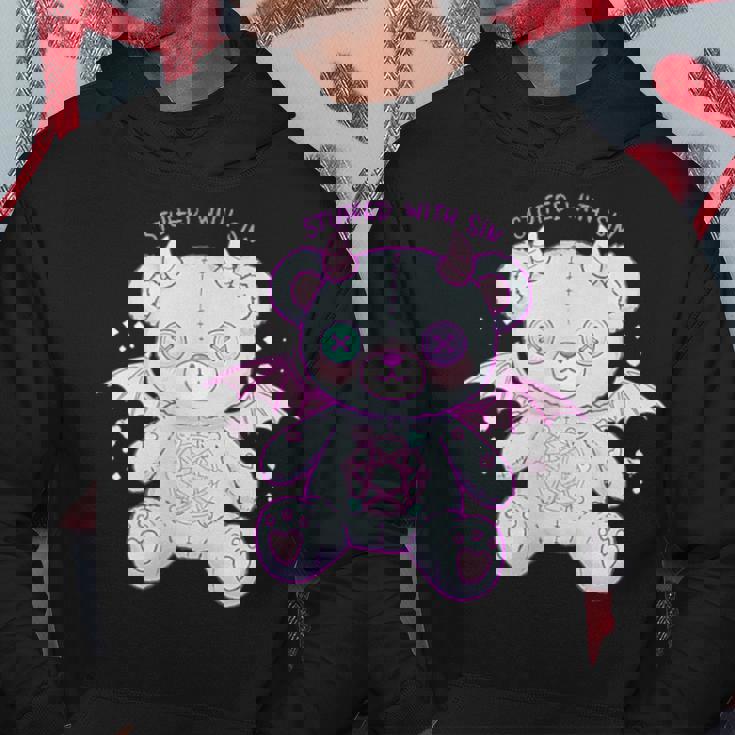 パステルゴス カワイイ 鬼熊 不気味 かわいい パーカー 面白い贈り物