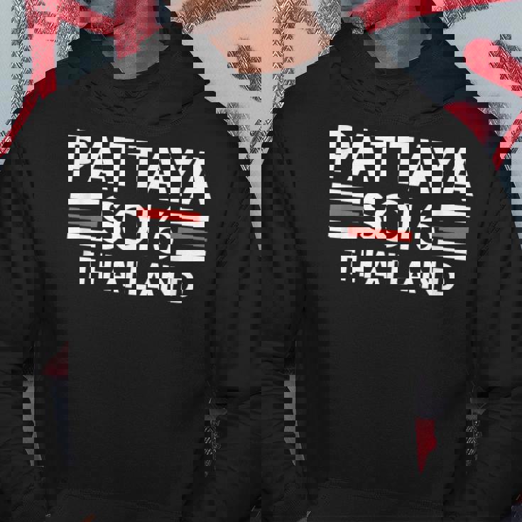 パタヤ・ソイ6 タイバー・パブ・パーティー・グラフィック パーカー 面白い贈り物