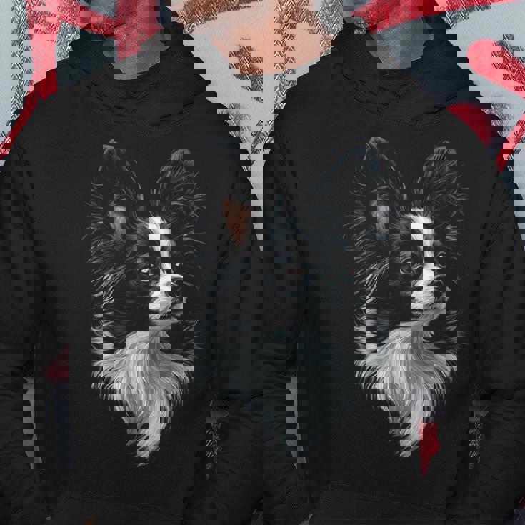 パピヨン 犬 モチーフ ペット アート パピヨン パーカー 面白い贈り物