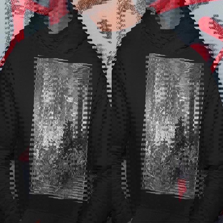 パラダイス・ロスト「ハイ・オン・ア・スローン」ギュスターヴ・ドレ・アート パーカー 面白い贈り物