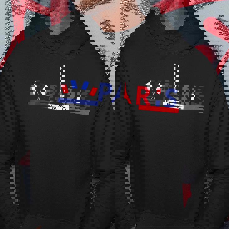 パリ エッフェル塔 お土産 イベント フランス 国旗 I Love Paris パーカー 面白い贈り物