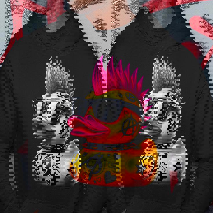 パンク アヒル アヒルの子 パンクロック 面白い 動物好き パーカー 面白い贈り物