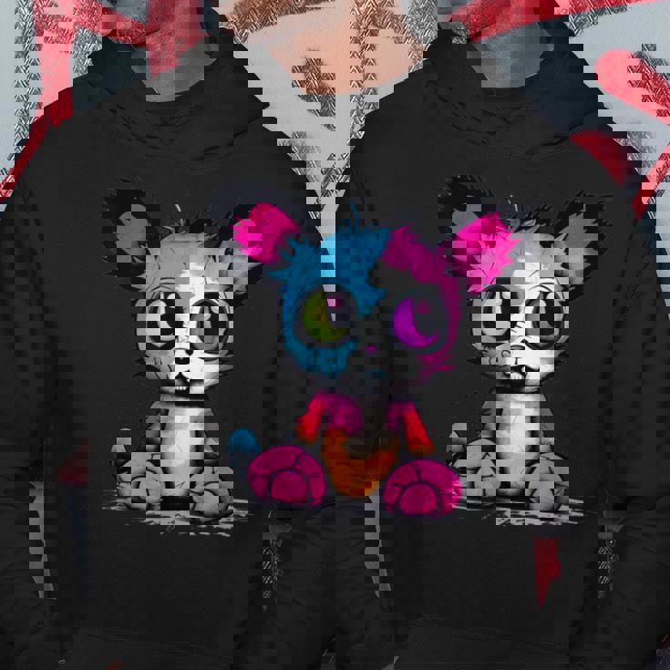 パンク モンスター 都会のぬいぐるみ くま 不気味でかわいい 怖い パーカー 面白い贈り物