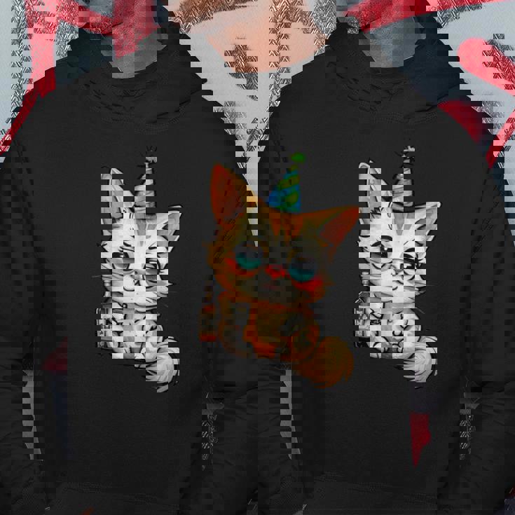 パーティー 猫 ドリンク 飲んだ 酔った プッシー キティ 猫 お祝い ブーー パーカー 面白い贈り物