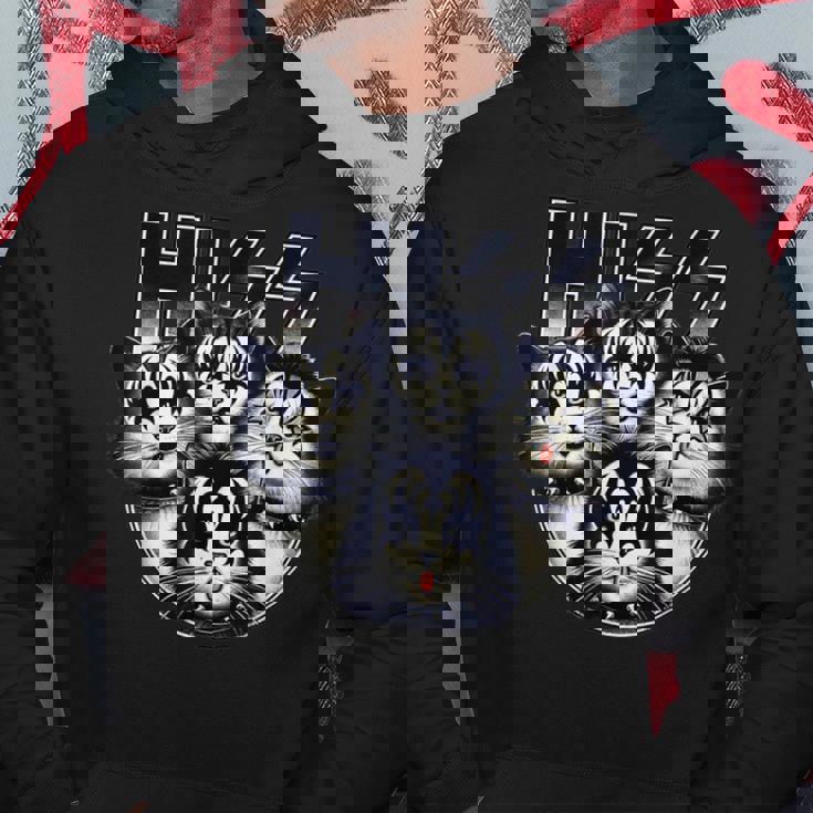 ヒス・ファニー・キャッツ・キトンズ・ロック・ロッキン パーカー 面白い贈り物