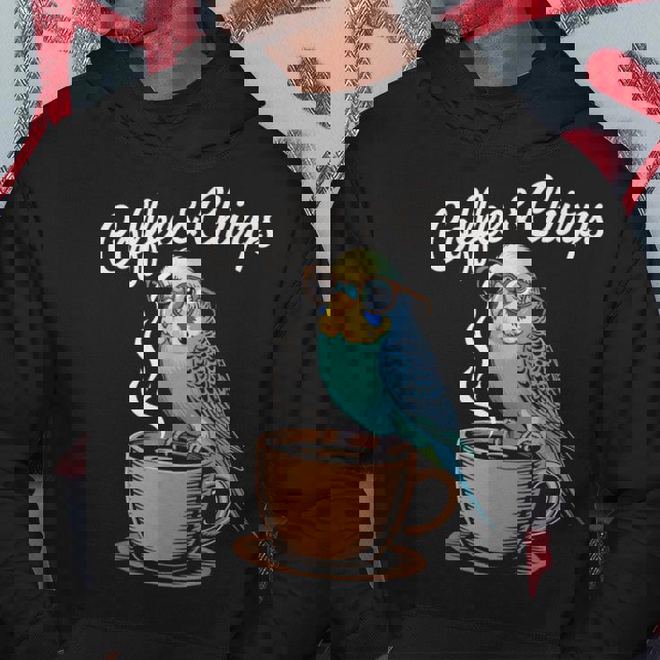 ヒップスター セキセイインコ コーヒー セキセイインコ パーカー 面白い贈り物