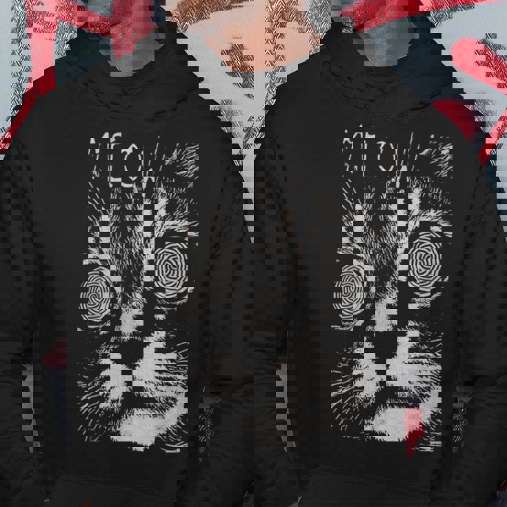 ヒップホップ Y2k Hip Hop Cat ヴィンテージ ヒップスター レトロ エッジの効いたストリートウェア 猫 パーカー 面白い贈り物