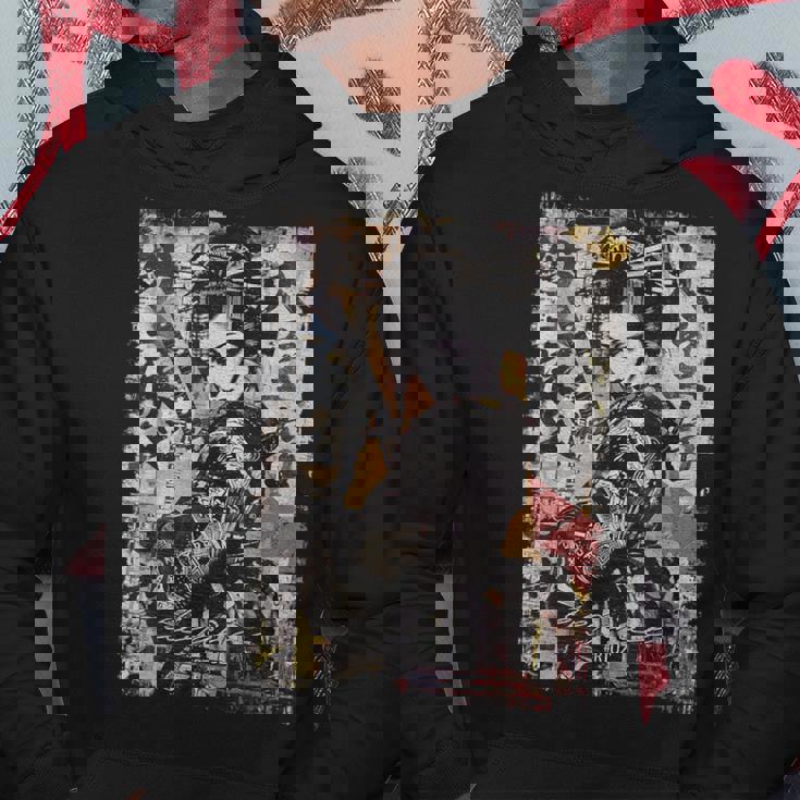 ヒップホップ Y2k ヴィンテージ ヒップスター エッジの効いたアーバン ストリートウェア 芸者 パーカー 面白い贈り物