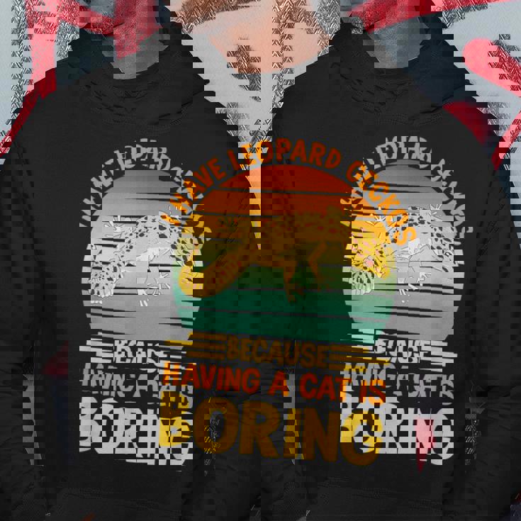 ヒョウモントカゲモドキ 爬虫類 小さな恐竜を飼っています パーカー 面白い贈り物