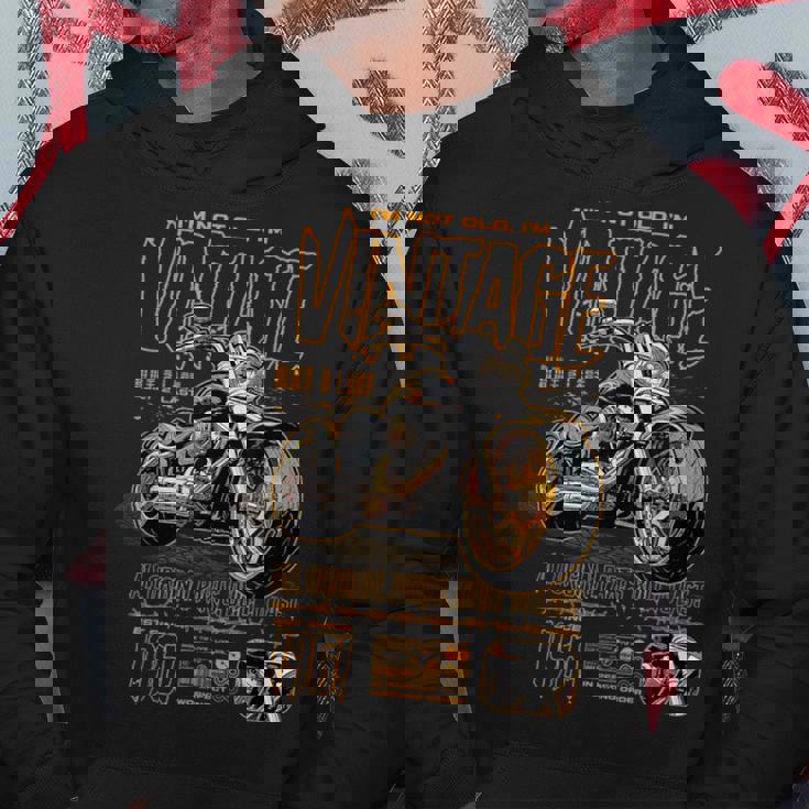 ビンテージ バイク バイカー バイクの誕生日 1961 年生まれ パーカー 面白い贈り物