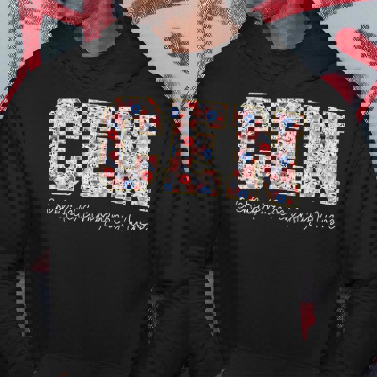 ビンテージcen認定緊急看護師ワイルドフラワーer医師 パーカー 面白い贈り物