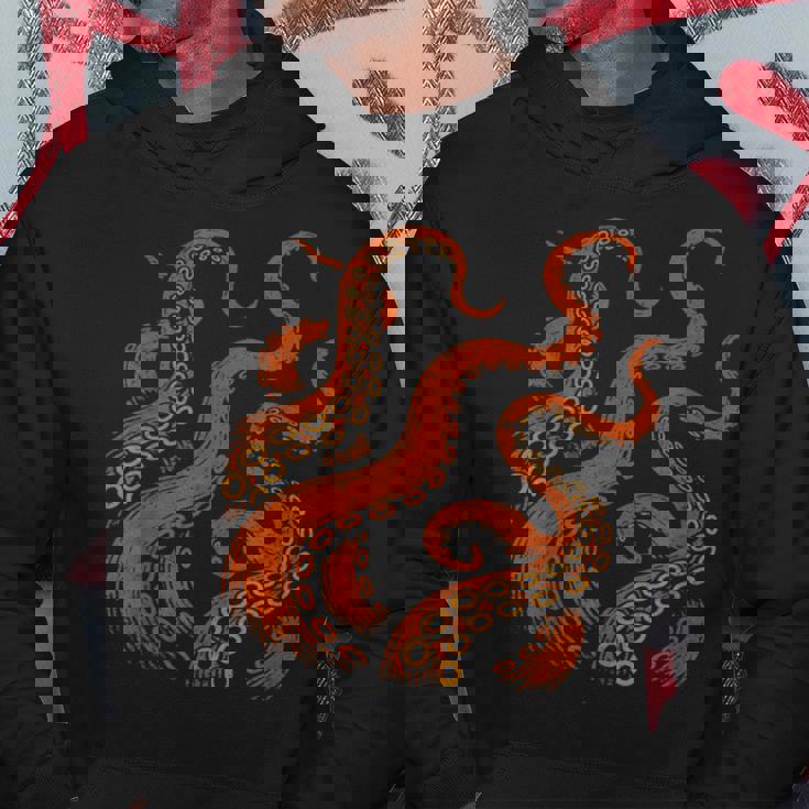 ビンテージ海モンスターtシャツ ディープオーシャンアートグラフィックtシャツ パーカー 面白い贈り物