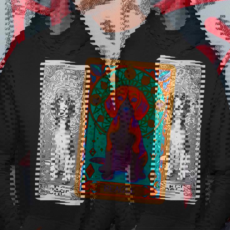 ビーグル 面白いtシャツ 犬 タロット カード かわいい メンズ 子供 おもしろ 服 グッズ ネタ パーカー 面白い贈り物