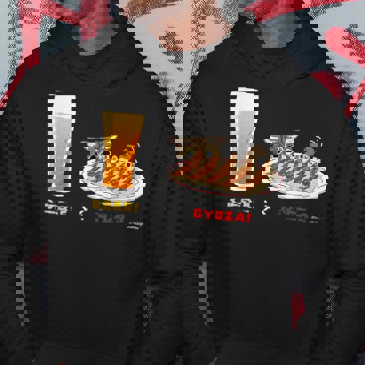 ビールとぎょうざとねこ ビール 餃子 猫 パーカー 面白い贈り物