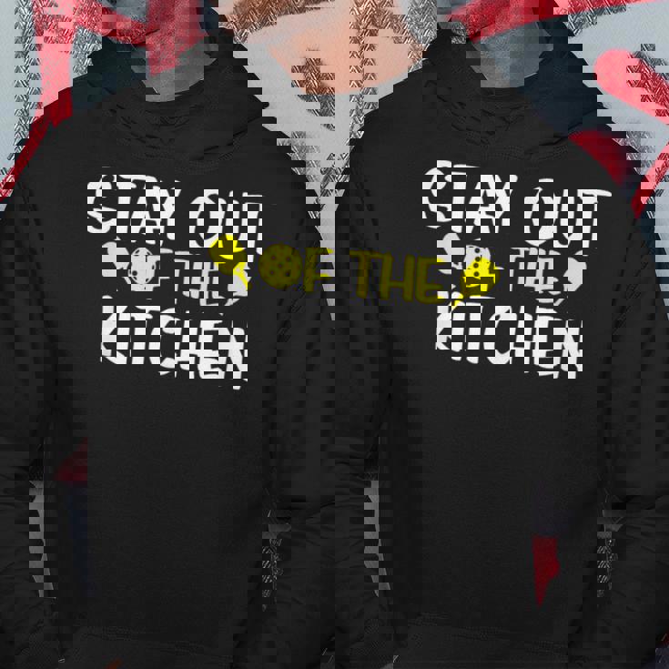 ピックルボール キッチンから離れてください ピックルボール パーカー 面白い贈り物