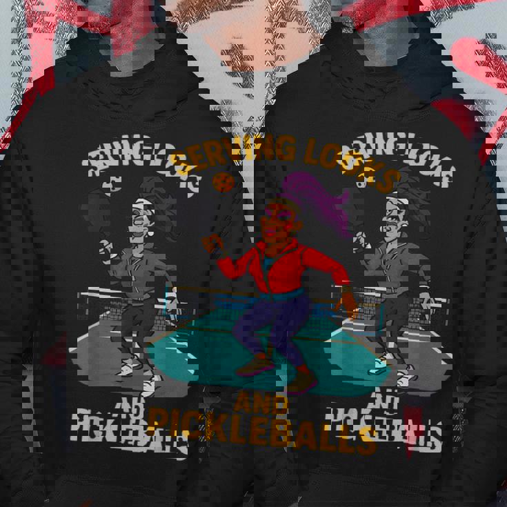 ピックルボールドラッグコート歌姫デザイン。 パーカー 面白い贈り物